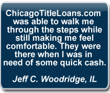 Chicago Title Loans Testimonial